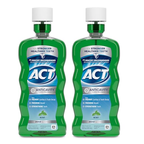 ACT Anticavity Fluoride Mouthwash (18 fl oz, 2-Pack)