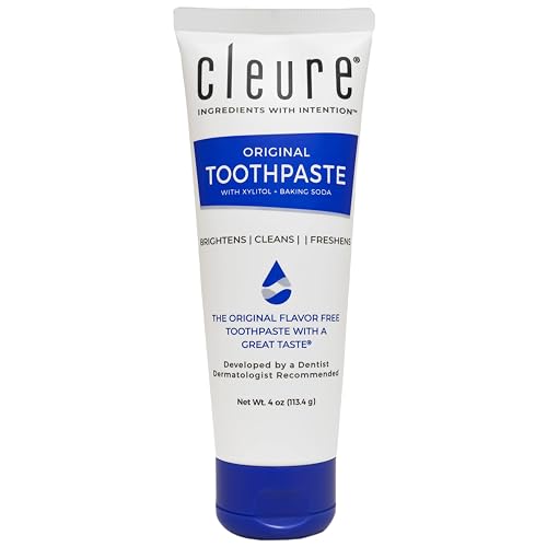 Cleure Fluoride Free Toothpaste, SLS & Mint Free (4 oz)