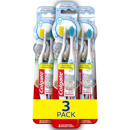 Colgate My First Baby & Toddler Toothbrush (6-Count, Ages 0–2)