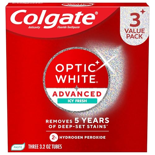 Colgate Optic White Advanced Hydrogen Peroxide Toothpaste (3-Pack)