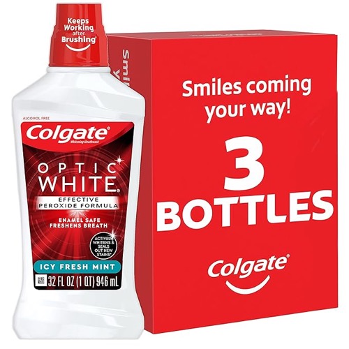 Colgate Optic White Advanced Whitening Mouthwash