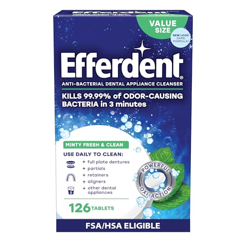 Efferdent Denture Cleaner Tablets (Minty Fresh, 126 ct)