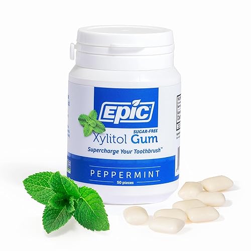 Epic 100% Xylitol Peppermint Gum (50 Pieces)