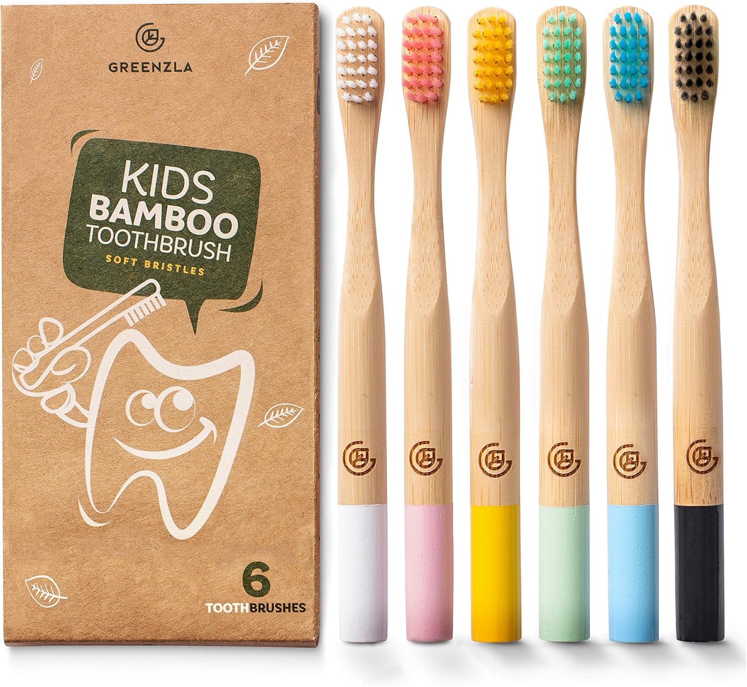 Greenzla Kids Bamboo Toothbrush