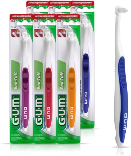 GUM End Tuft Toothbrush (6-Pack)
