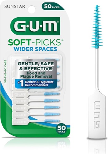 GUM Soft-Picks Wider Space (50 Count)