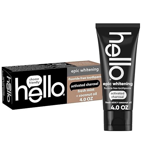 hello Epic Whitening Charcoal Fluoride Free Toothpaste