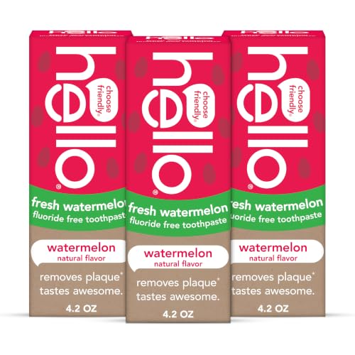 Hello Kids Fluoride-Free Watermelon Toothpaste (3-Pack)