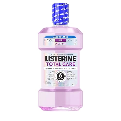 Listerine Total Care Alcohol Free Mouthwash, Mild Mint (1 Liter)