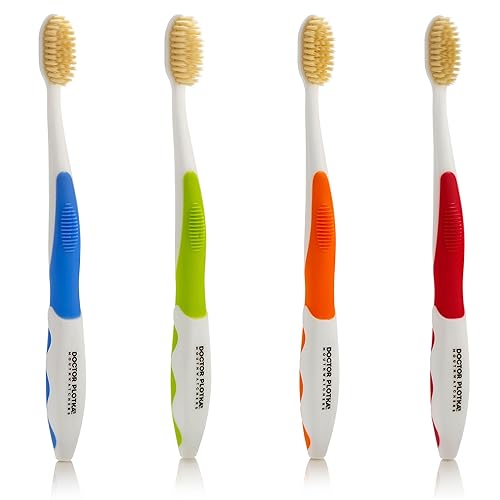 MOUTHWATCHERS Dr. Plotka's Flossing Toothbrush (Soft, 4-Pack)