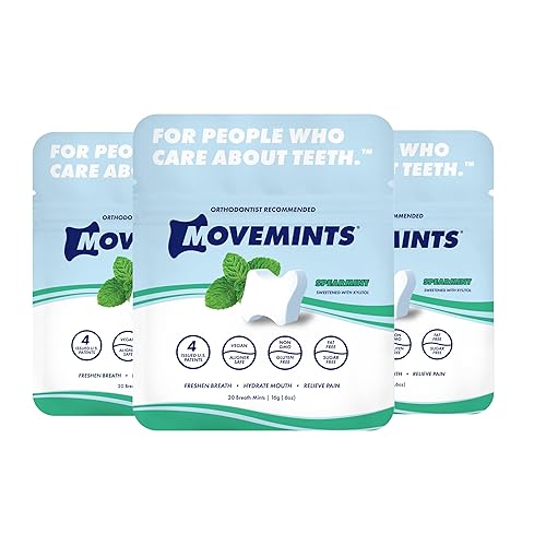 Movemints Clear Aligner Mints, Spearmint (3 pack)