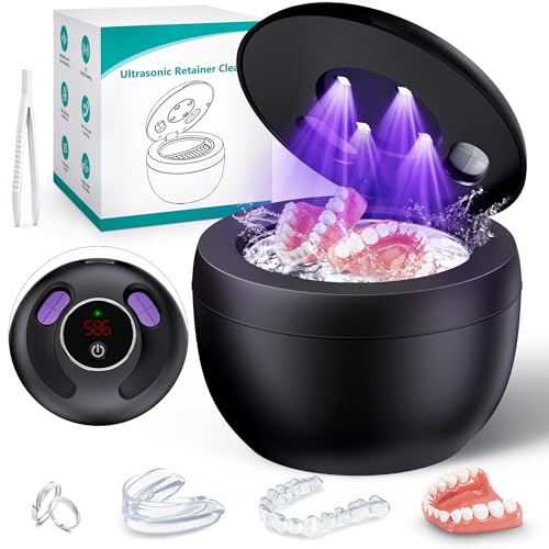 MUAYSY Upgraded 45kHz Ultrasonic Retainer Cleaner (200ml)
