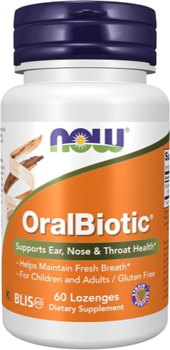 NOW OralBiotic (BLIS K12, 60 Lozenges)