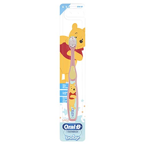 Oral-B Baby Toothbrush, Disney Pooh (Single, Ages 0–3)