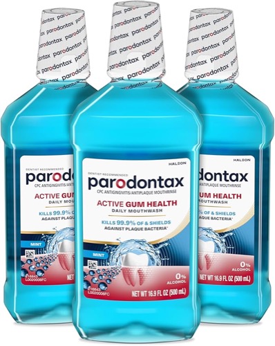 Parodontax Active Gum Health Mouthwash (Mint, 3-Pack)