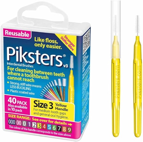 Piksters Interdental Brushes Size 3 (40 Count)