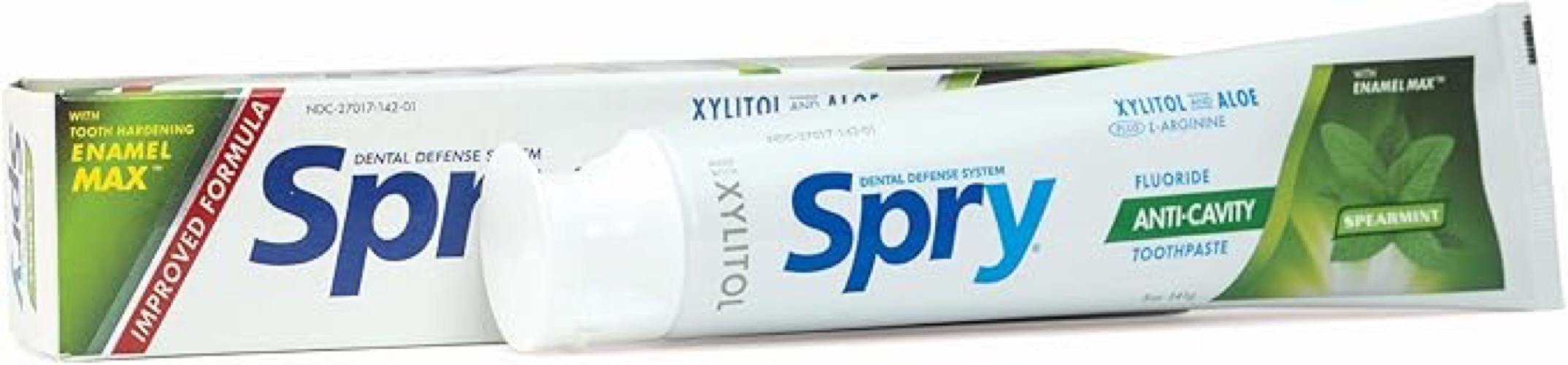 Spry Natural Xylitol Toothpaste with Fluoride (Spearmint, 5 oz)