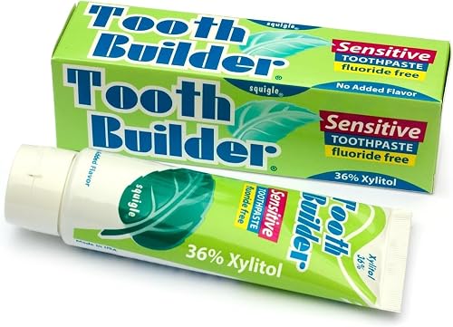 Squigle Tooth Builder Fluoride-Free Xylitol Sensitive Toothpaste