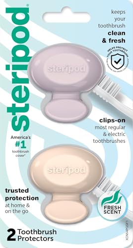 Steripod Clip-On Toothbrush Protector (2 Count)