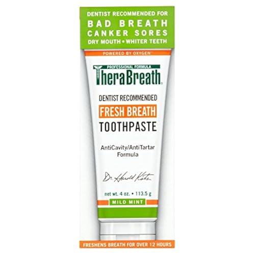TheraBreath Fresh Breath Toothpaste (Mild Mint, 2-Pack)