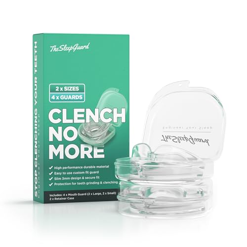 TheSleepGuard Clench No More Mouth Guard (4-Pack, Small and Large)