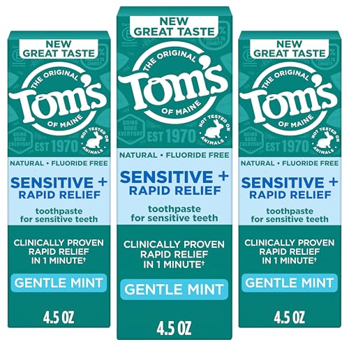 Tom's of Maine Rapid Relief Sensitive Toothpaste (3-Pack)