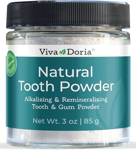 Viva Doria Natural Tooth Powder (Mint, 3 oz)
